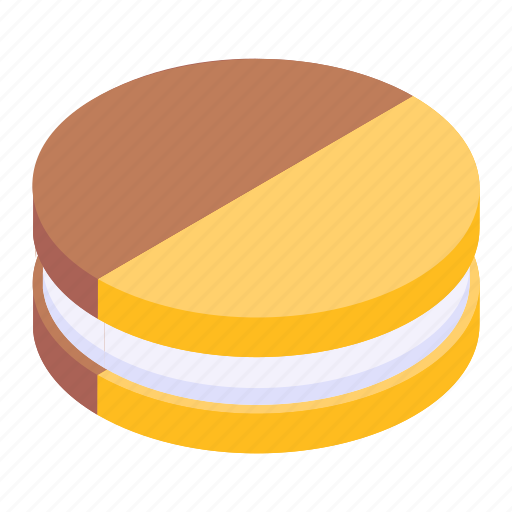 Cream cookie, macron, biscuit, chocolate cookie, food icon - Download on Iconfinder