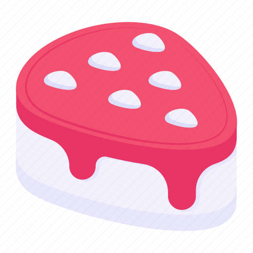 Sweet, dessert, cream cake, strawberry cake, food icon - Download on Iconfinder