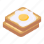 breakfast, egg toast, food, fry egg, toast 