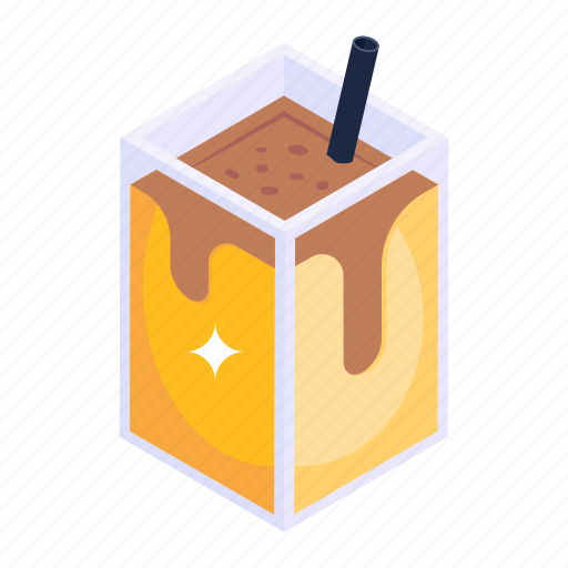 Beverage, cold coffee, drink, refreshment, chocolate drink icon - Download on Iconfinder