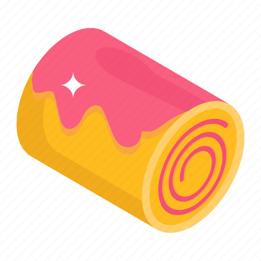 Bakery, jam roll, twister roll, dessert, sweet icon - Download on Iconfinder
