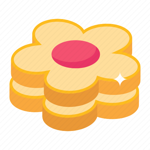 Biscuits, cracker, snacks, flower cookies, bakery food icon - Download on Iconfinder