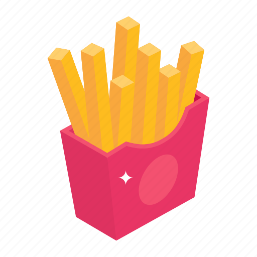 French fries, potato fries, fries box, fries, snacks icon - Download on Iconfinder
