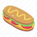 hotdog, sandwich, fast food, junk food, hotdog burger