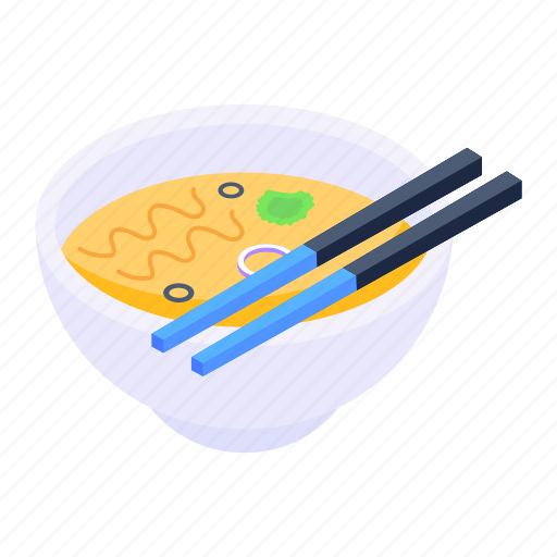 Japanese food, meal, diet, bowl, chopsticks icon - Download on Iconfinder