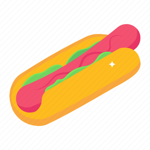 Hotdog, hotdog sandwich, fast food, junk food, hotdog burger icon - Download on Iconfinder