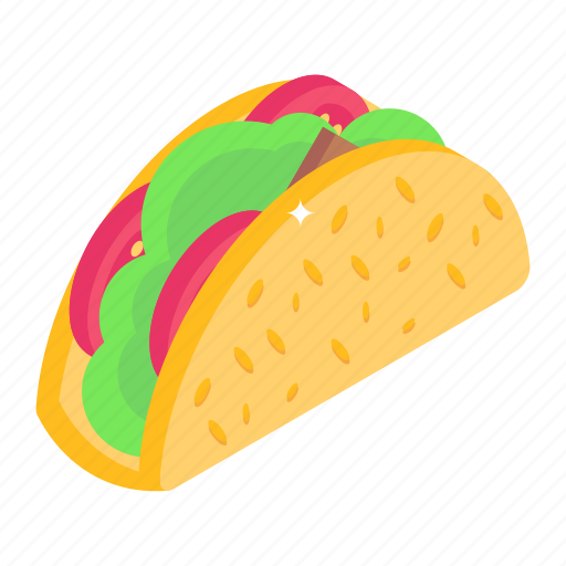 Taco, tortilla tacos, mexican dish, food, snack icon - Download on Iconfinder