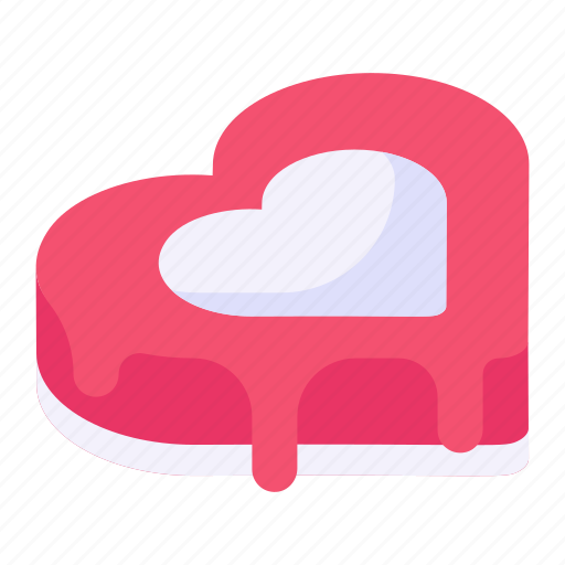 Dessert, heart cake, food, sweet, baked food icon - Download on Iconfinder