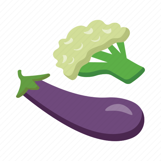 Eggplant, cauliflower, vegetable, food, meal icon - Download on Iconfinder