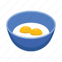 eggs, bowl, food, proteins, healthy