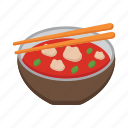 food, bowl, chinese, meal, chopsticks