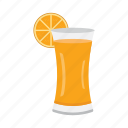 orange, juice, glass, drink, soda