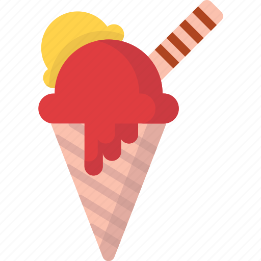 Chips, chocolate, cone, food, icecream icon - Download on Iconfinder
