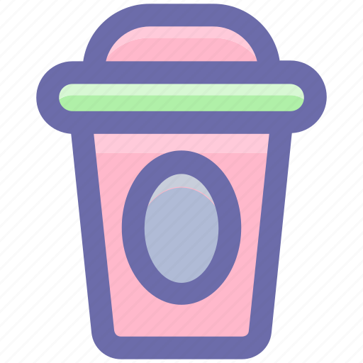 Coffee, cup, glass, juice, paper, shake icon - Download on Iconfinder