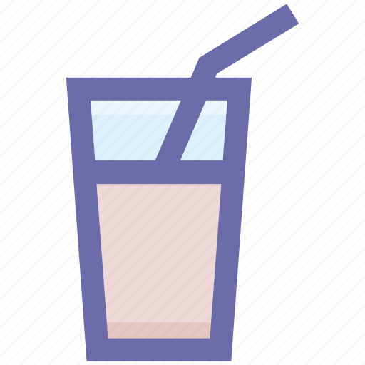 Ater, drink, glassw, juice, straw, water, water glass icon - Download on Iconfinder