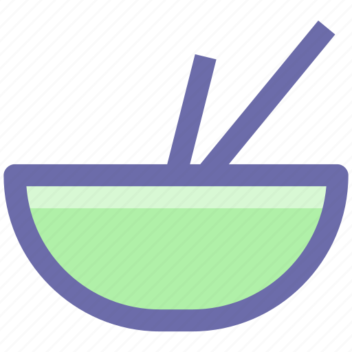 Bowl, bowl and stick, bowl and sticks, chinese, eat, food, soup icon - Download on Iconfinder