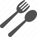 cutlery, fork, kitchenware, knife, restaurant sign