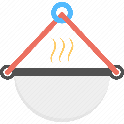 Cooking in cauldron, culinary, food cooking, food preparation, outdoor camping icon - Download on Iconfinder