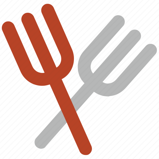 Cutlery, flatware, forks, restaurant, two forks icon - Download on Iconfinder