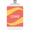 beverage, coke can, cold drink, soft drink, summer drink