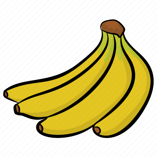 Bananas, bunch of bananas, food, fruit, healthy diet icon - Download on ...