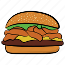 burger, fast food, food, hamburger, junk food