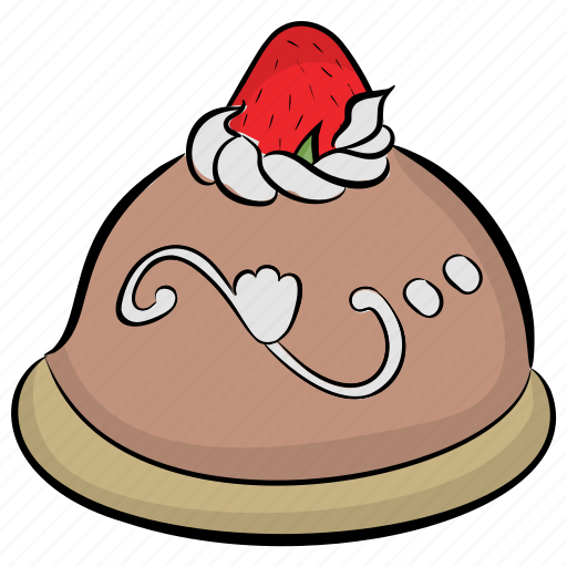 Bakery, cake dipping, cream cake, dessert, fresh cream cake icon - Download on Iconfinder