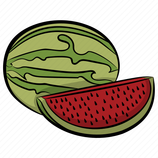 Food, fruit, healthy food, watermelon, watermelon slice icon - Download on Iconfinder
