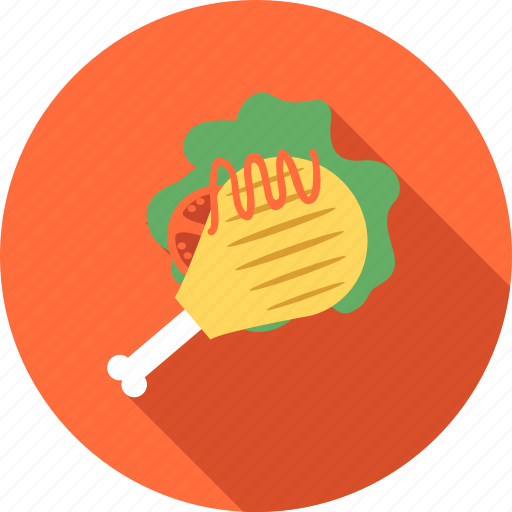 Food, cooking, fried chicken, meal, restaurant icon - Download on Iconfinder