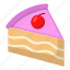 slice, cake, pastry, bakery, strawberry 