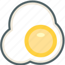 egg, fried, breakfast, eggs, food