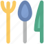 cutlery, flatware, fork, fork and spoon, restaurant, spoon 