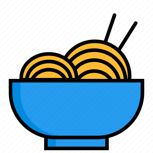 Fine dried noodles, noodle, asian, chinese, chopsticks, doodle, japanese icon - Download on Iconfinder
