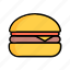 hamburger, burger, cheeseburger, eat, fastfood, meal, sandwich 
