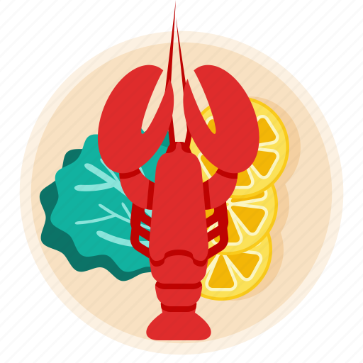 Dish, food, lobster, seafood, crawfish, restaurant icon - Download on Iconfinder