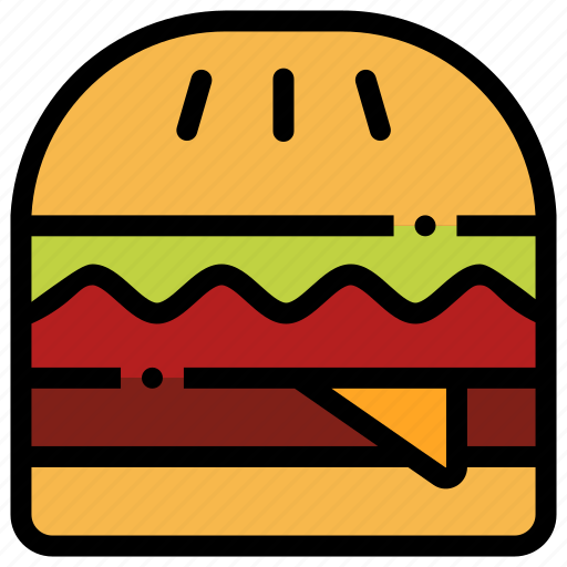 Burger, cheeseburger, eat, fast food, hamburger, junk food, restaurant icon - Download on Iconfinder