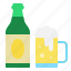 beer, bottle, glass, mug, restaurant 