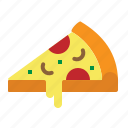 fast, food, italian, pizza, slice