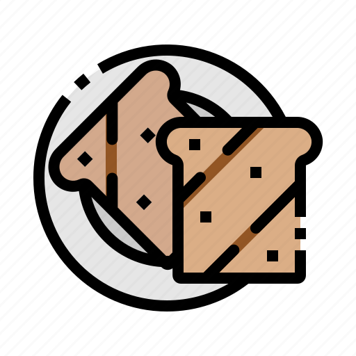 Bakery, bread, breakfast, food, toast icon - Download on Iconfinder