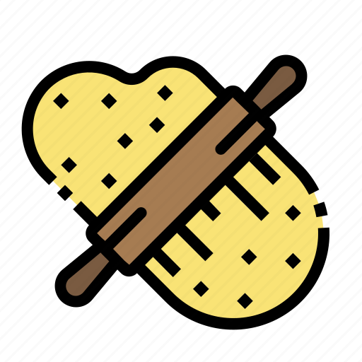 Bake, cooking, dough, pin, rolling icon - Download on Iconfinder