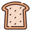 bread, bakery, pastry, breakfast, toast, food 