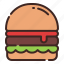 burger, beef, meat, fast food, kitchen, food, cooking 