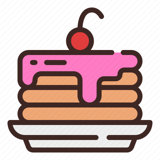 Pancake, cake, bakery, food, pan, dessert, fruit icon - Download on Iconfinder
