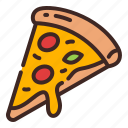 pizza, slice, italian food, italian, restaurant, fast food, food