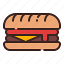 sandwich, beef, burger, fast food, steak, kitchen, food