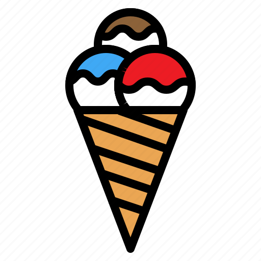 Cone, cream, food, ice, sweet icon - Download on Iconfinder