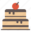 bakery, birthday, cake, cherry, chocolate 