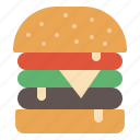 bun, burger, fastfood, hamburger, meat