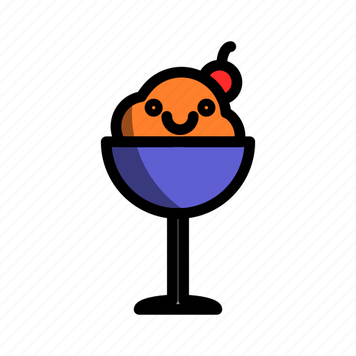 Beverage, drinking, eating, food, glass, icecream icon - Download on Iconfinder