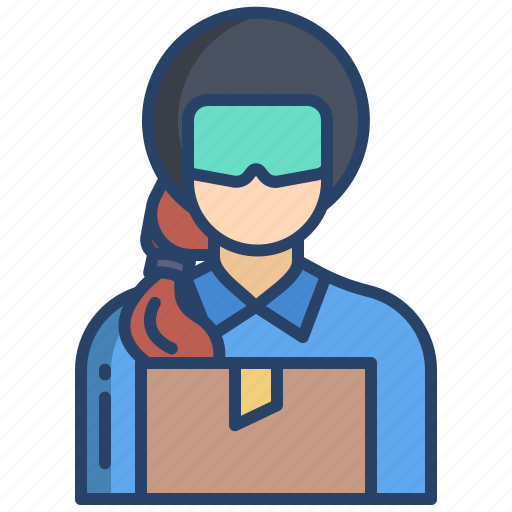 Delivery, woman icon - Download on Iconfinder on Iconfinder
